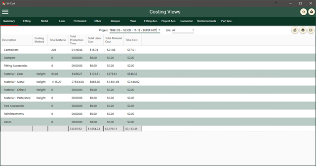 Vicon Vi-Cost Software